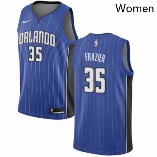 Womens Nike Orlando Magic 35 Melvin Frazier Swingman Royal Blue NBA Jersey Icon Edition